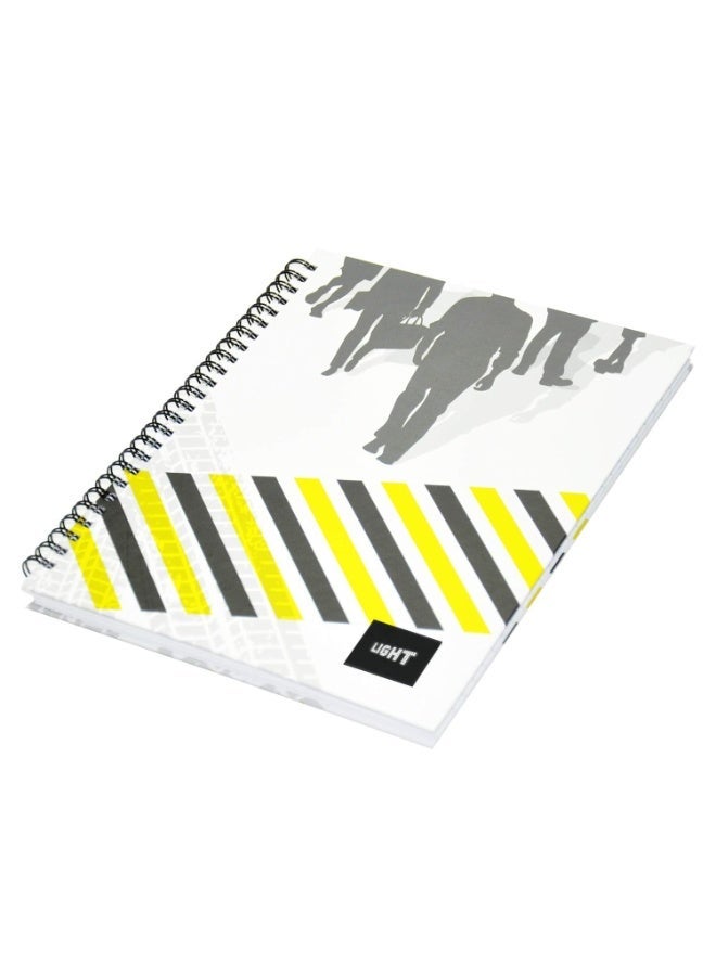 FIS Light LINBSA41801 A4 Spiral Hard Cover Single Line Notebook (Pack of 5 Pieces X 100 Sheets) - Image 2